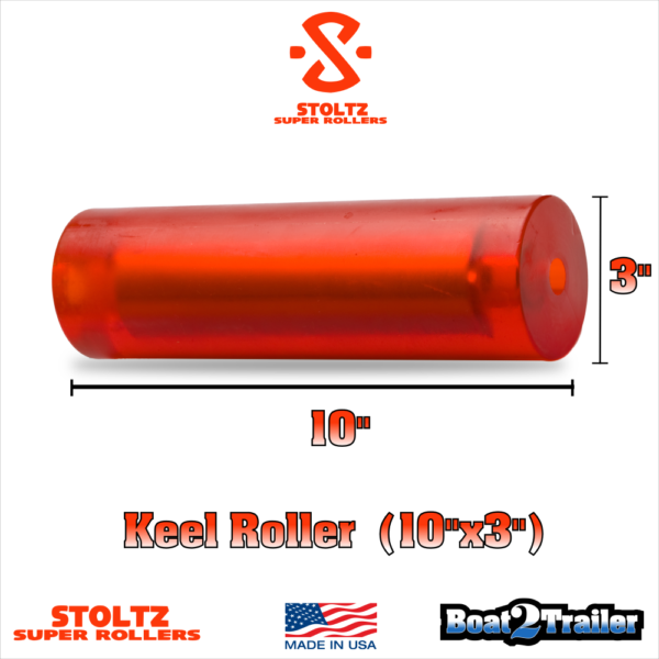 10 inch x 3 inch Keel Roller Boat Trailer RP-310 Stoltz